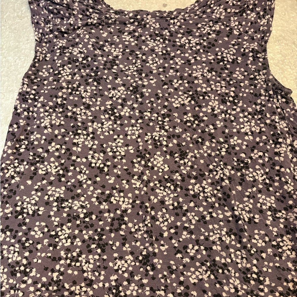 Banana Republic Purple Floral Blouse